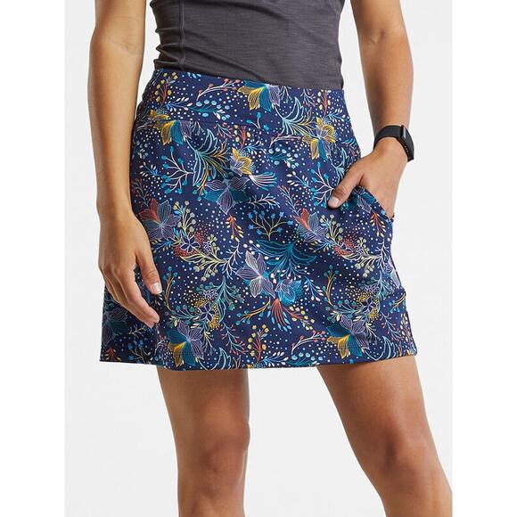 Title Nine Dream On Athletic Short Skort Skirt Outdoor Hiking Beach Flora 16" - Picture 1 of 10